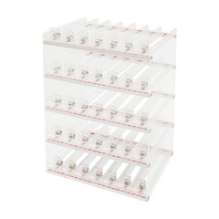 Wall Mounted Acrylic Cigarette Display Organizer With Auto Cigarette Pusher