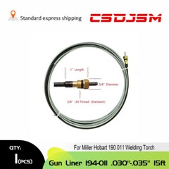 CSDJSM, MIG Welding Gun Liner 194-011 .030″-.035″ 15ft for Miller Hobart 190 011