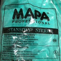 (12 PAIRS) MAPA PROFESSIONAL, STANSOLV NITRILE GLOVES SIZE, 10-10-1/2, FREE SHIP