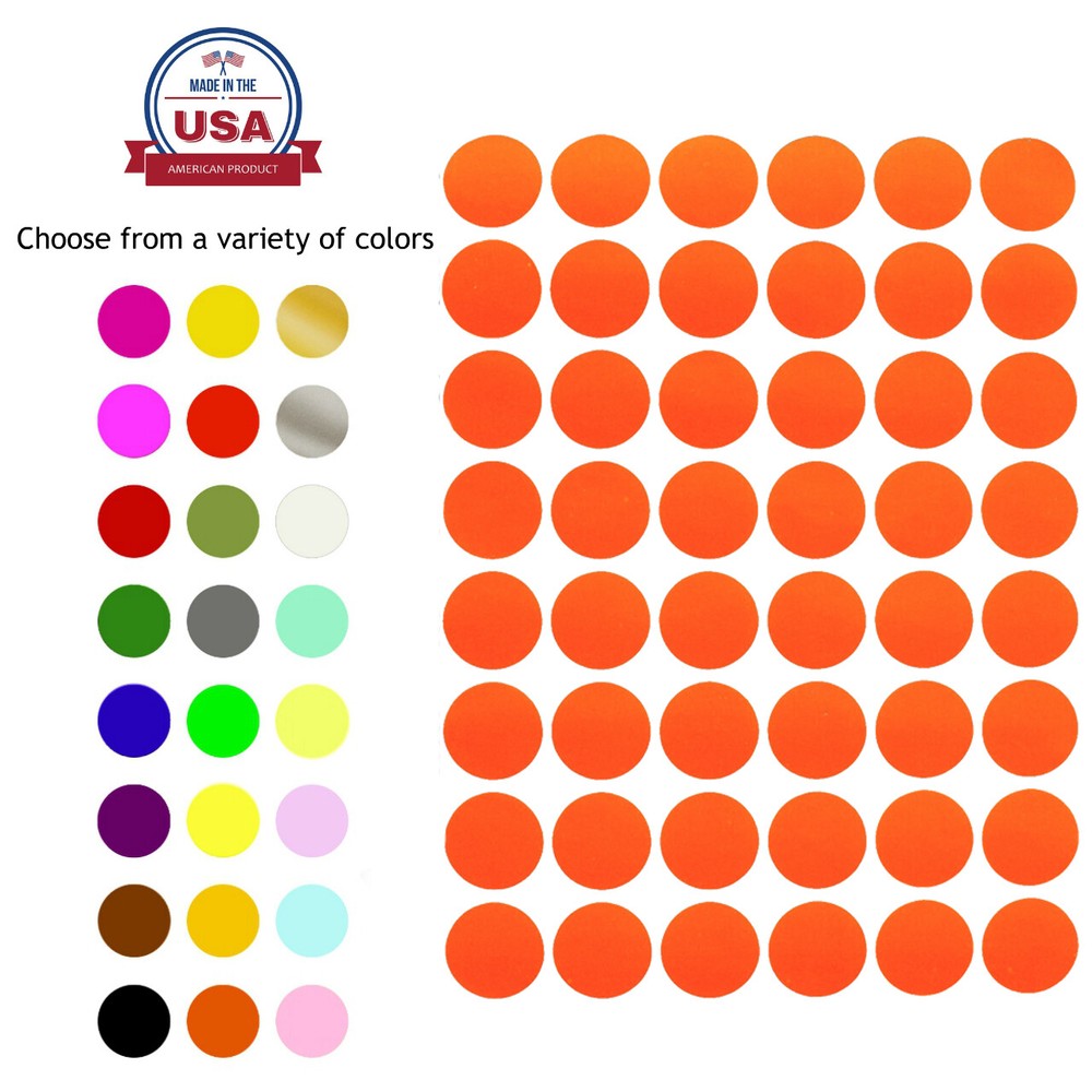 Royal Green Color Coding Labels 3/4″ Inch Round Dot 17mm Organizing Art Stickers