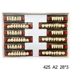 Dental Acrylic Denture Resin Teeth Upper Lower Full Set Shade A1/A2/A3 3/8/16 SM