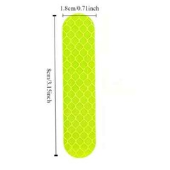 20pcs High Visibility Yellow Reflective Tape, Waterproof, Visibility Decals
