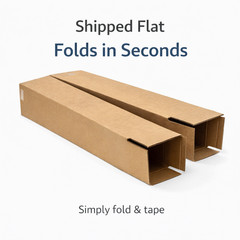 4x4x8 Corrugated Shipping Boxes Kraft Cardboard Mailer Cartons