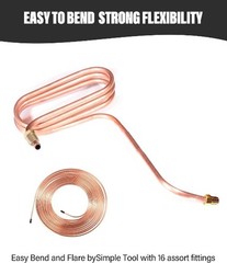 25 Ft. 3/16 Copper Nickel Brake Line, Rustproof Brake Line Tubing Color: Gold