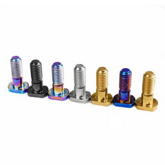 M8x23mm T Bolt Square Head Titanium Ti Screw Pitch 1.25mm For Bicycle Motorcycle
