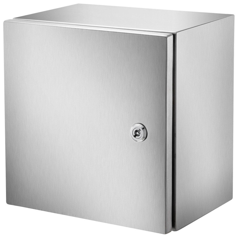 12x12x8in NEMA 4X IP66 Stainless Steel Enclosure with Mounting Plate