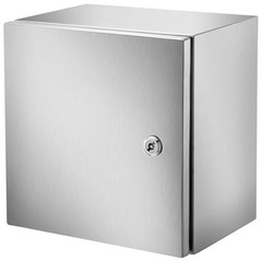 12x12x8in NEMA 4X IP66 Stainless Steel Enclosure with Mounting Plate