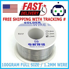63/37 Tin Lead Rosin Core Flux Solder Wire for Electrical Solderding 1.2mm 100g