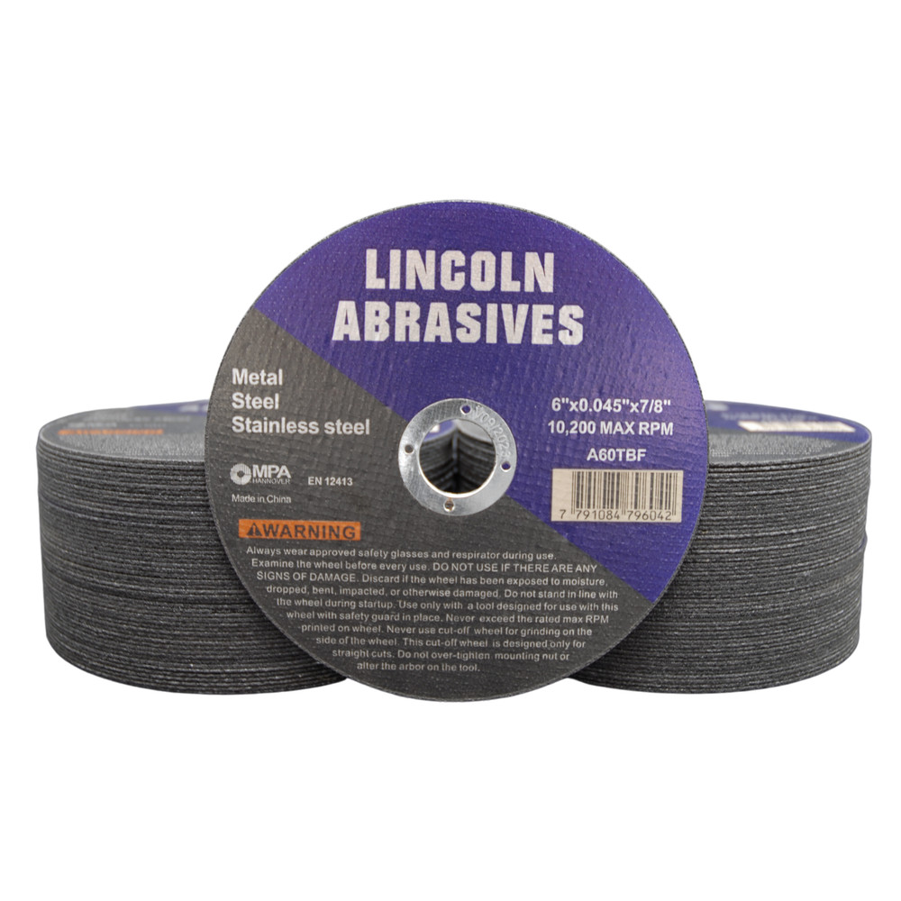 100 Pack 6″ x .045″ x 7/8″ Cut-off Wheel Cutting Discs Stainless Steel & Metal