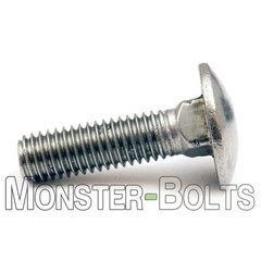 1/4-20 Stainless Steel Carriage Bolts, Square Neck, A2 / 18-8, aka Shaker Screen