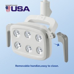 Dental LED Lamp 6 LED Light For Dental Unit Chair Adjustable Oral Light 22&26MM