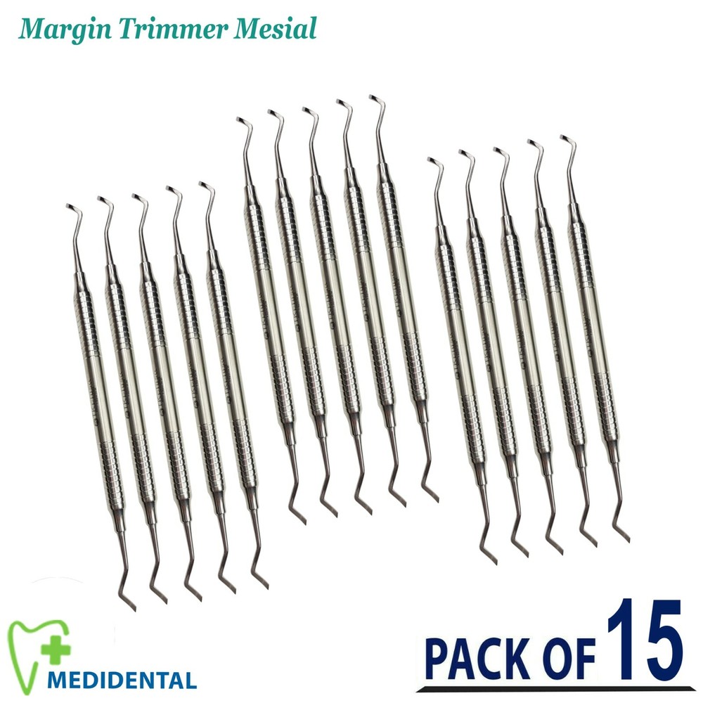 15-pcs Dental Restorative Chisel & Hatchets Margin Trimmer Mesial Gingival Tools