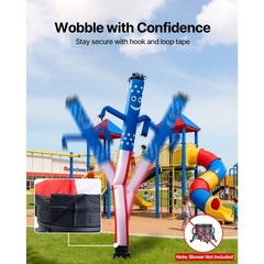 Uimoso 20-Foot Inflatable Dancing Tube Man with 18-Inch Diameter, No Blower
