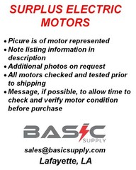 SIEMENS 200hp 1800rpm B447TD 460V TEFC New Pre-Owned Electric Motor
