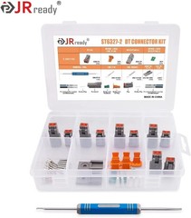 2 2 Pin DT Connector Kit 5 Sets, with Pin Removal Tool and Mounting Clips, S…