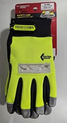 Youngstown Glove Company Safety Lime reflective Work Gloves 08-3083-10XXL