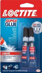 Loctite Super Glue Liquid, Clear, 0.07 fl oz Tube, 2 Pack – Superglue for Plasti