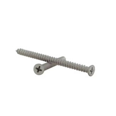 #9 X 3 In. Satin Nickel Phillips Flat-Head Long Hinge Screw with Oversize Thread