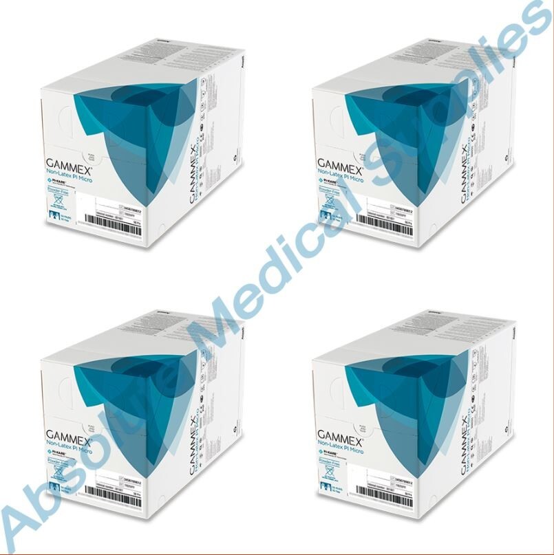 *200-Pairs* Ansell Gammex Polyisoprene PF PI Micro PI-KARE Size-6 Glove 20685960