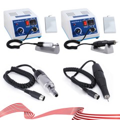 Micromotor de Laboratorio Dental para Pulido, 35,000 RPM, Tipo E con Juego Fresa