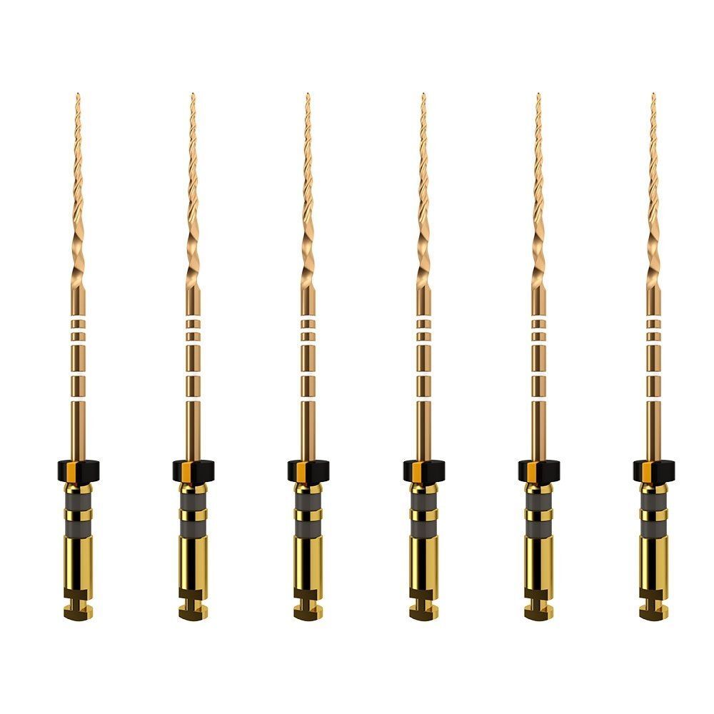 Dentsply A0411225G0403 ProTaper Gold Rotary Files 25mm F4 6/Pk PTGRF425