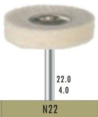 10 PCS Bomaoer Dental lab Felt Bobs & Burs N22 D=22.0 H=4MM