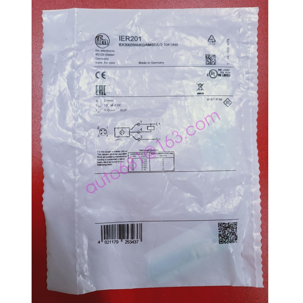 NEW IFM EFECTOR IER201 INDUCTIVE SENSOR#QW