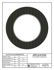 Friction Replaces Various manufacturers see interchange below Alto 079744-275
