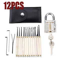 1 Set Transparent Padlock Teaching Model for Lock Structure Learning Classes Kit