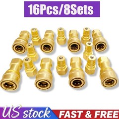 8Set Carpet Cleaning Brass 1/4″ 0.25in Quick Disconnect for Wand Hoses Fast Ship