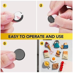 40PCS Strong Adhesive Round Magnets for Fridge Whiteboard Crafts