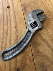 Vintage The Billings & Spencer 6” S Shaped Crescent Wrench USA Salesman Size