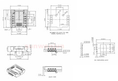QFN8 WSON8 MLP8 MLF8 DFN8 TO DIP8 socket/adapter for both 6*5MM and 8*6MM ICs