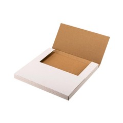 White Vinyl Record Mailers 12.8×12.8×1 in LP Cardboard Boxes