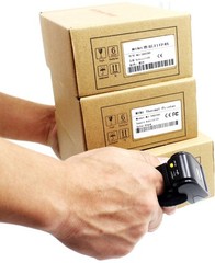 Bluetooth Ring 1D 2D QR Barcode Scanner, Wearable Wireless Finger Mini Bar Code