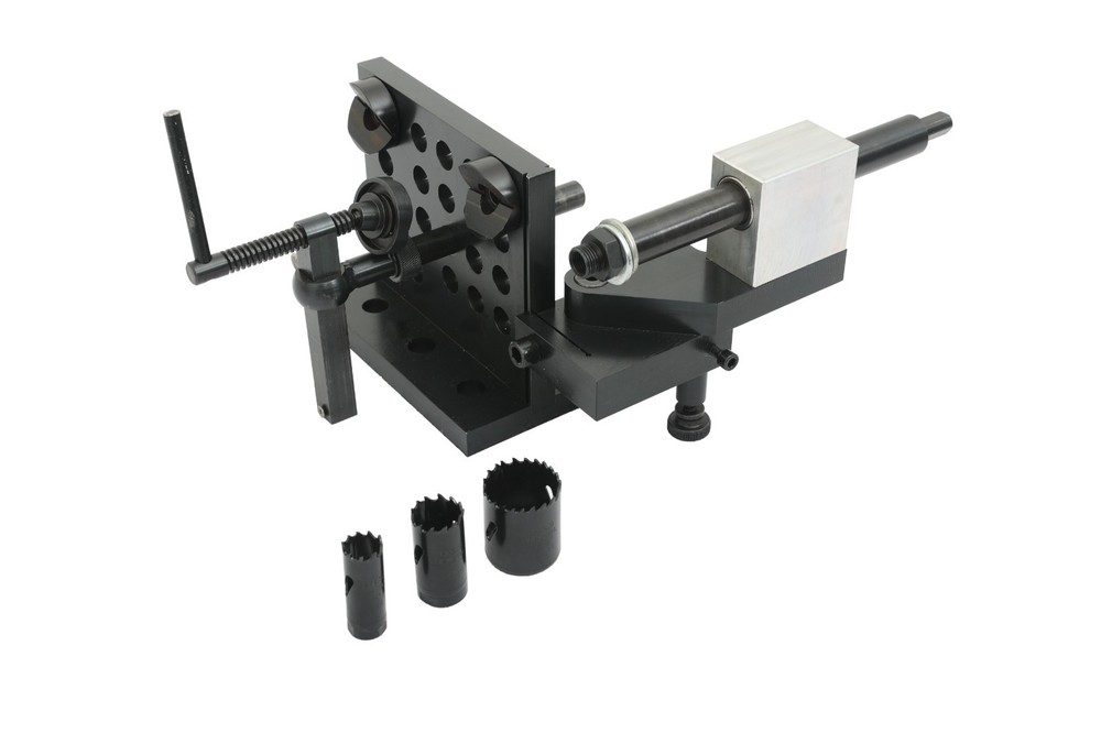 2-1/2” Industrial Pipe/Tubing Notcher w/ 3 Hole Saws(3/4”,1”,1-1/2”)
