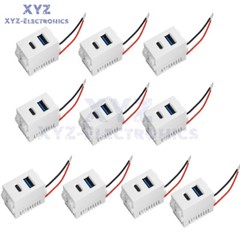 Type 128 USB Power Module 220V Socket 5V 2.1A USB+Type-C Charge Socket Module
