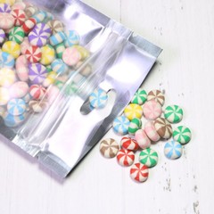 Multi-Size Glossy Clear Front Matte Color Back Foil Zip Lock Bag w/ Hang Hole M