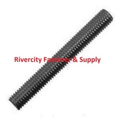 (6) M10-1.25 or 10mm or M10 or 10 millimeter Fine thread all threaded rod Black