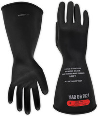 Rubber Insulating Electrical Safety Gloves, Class 0 ASTM Compliant
