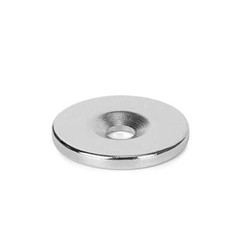 N35 Countersunk Ring Round Disc Strong Magnet Rare Earth Neodymium with 5mm Hole