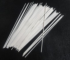 8″ L x 0.062 OD x 0.020” ID SINGLE BORE ALUMINA CERAMIC TUBE No.: 175