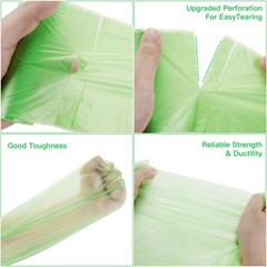 Compostable Trash Bags 2 Gallon – Inwaysin Bulk Mini Rubbish Waste Can Liners…
