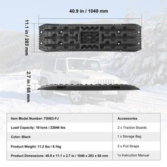 10 TON Traction Boards with PP Material, Recovery Boards for Off-road Vehicles/C