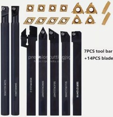 21PCS 1/2″/12mm Shank Indexable Carbide Lathe Turning Insert Tool Holder Bit Se