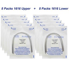 100PCS Dental Orthodontic Niti Arch Wire Natural Round Rectangular 19×25 16×22
