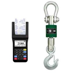 Washdown Safe 2,000 lb Crane Scale with Calibration Certificate & Printer