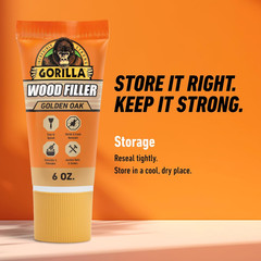 All Purpose Wood Filler, Golden Oak Color, 6 Ounce Tube (Pack of 1) – Water Resi