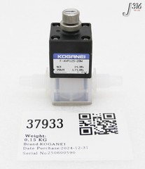 37933 KOGANEI PNEUMATIC VALVE 0~0.3MPA F-AVP125-28W