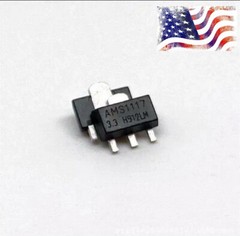 10pcs AMS1117-1.2V 1.8V 2.2V 2.5V 3.3V 5V ADJ 1A SOT-89 Voltage Regulator US